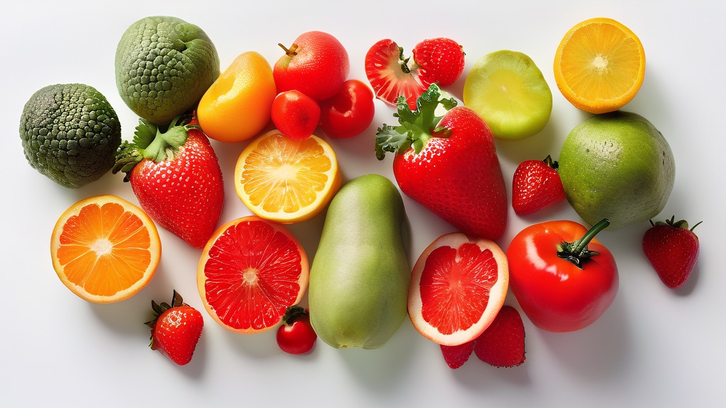 Vitamin C rich foods: oranges, kiwi, bell peppers, strawberries